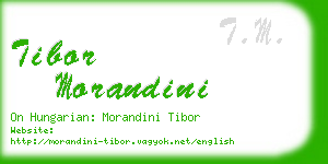 tibor morandini business card